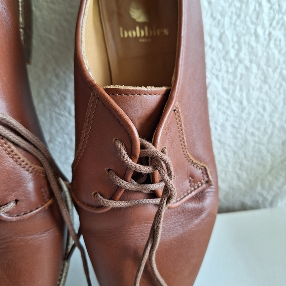 Bobbies Women Authentic Leather Lace Up Shoes - Picture 6 of 7